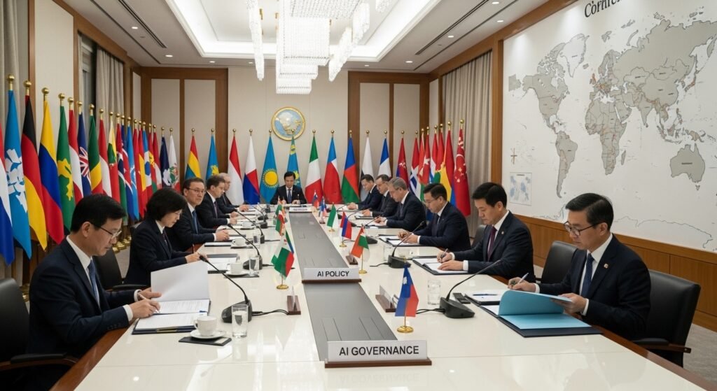 lobal AI regulation news October 2025 EU US Japan policy updates