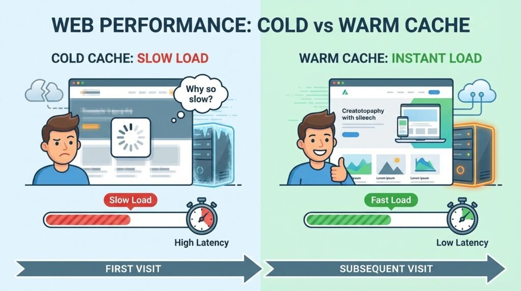 Warmup Cache Request -  Cold Cache vs Warm Cache Briefly
