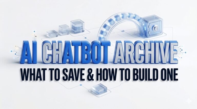 AI Chatbot Conversations Archive: What to Save and How to Build One