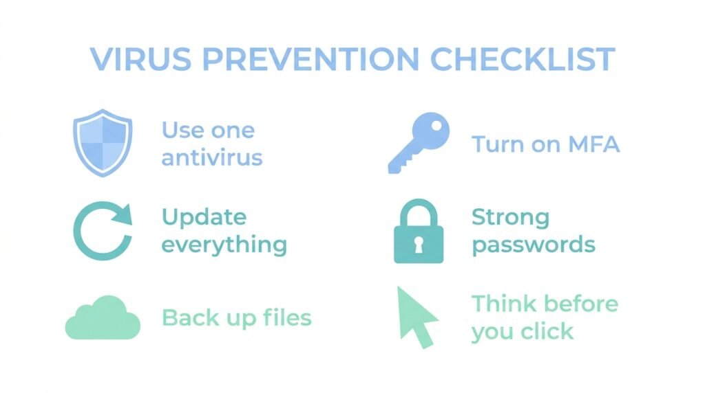 Computer virus prevention the steps that actually matter