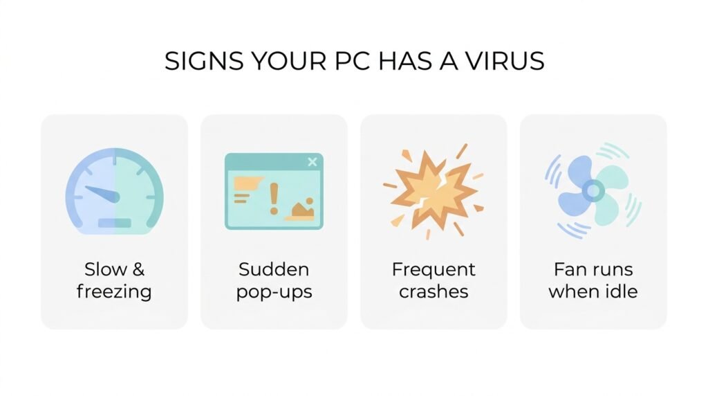 How to tell if your PC already has a virus
