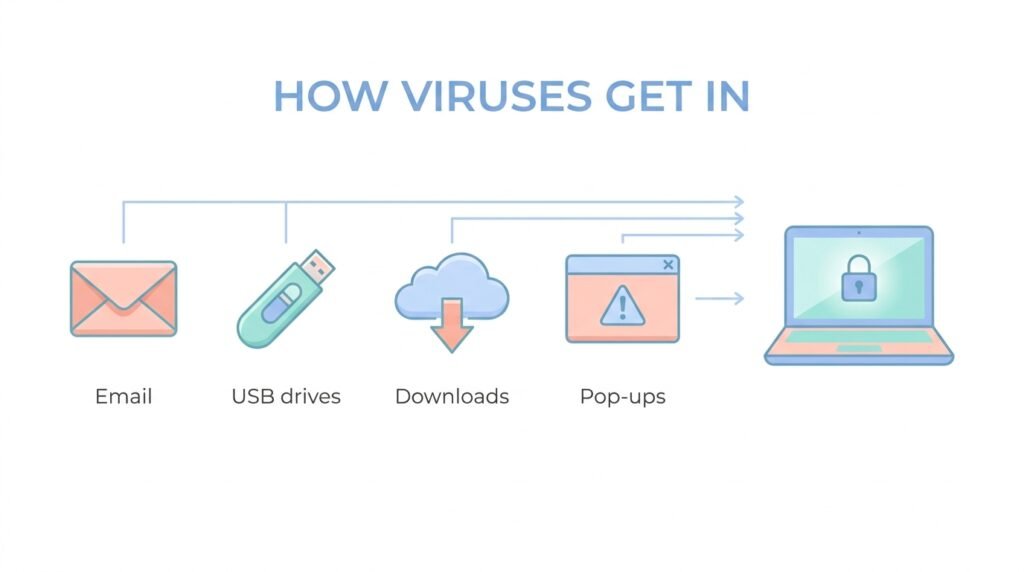How viruses actually get onto your computer