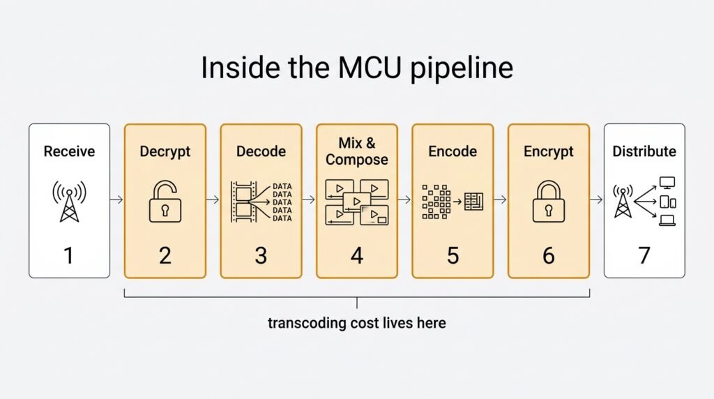 multipoint control unit - Media Processing Pipeline