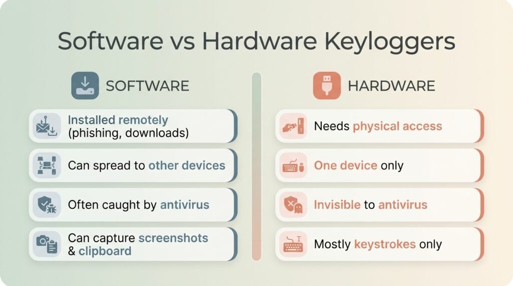 What Is A Keylogger? - Software vs. Hardware Keyloggers The Short Version